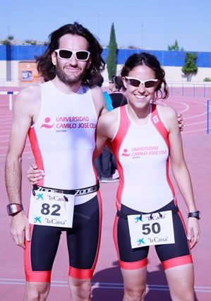 Beatriz Lara López y Juan José Salinero, profesores de la titulación de Ciencias de la Actividad Física y del Deporte