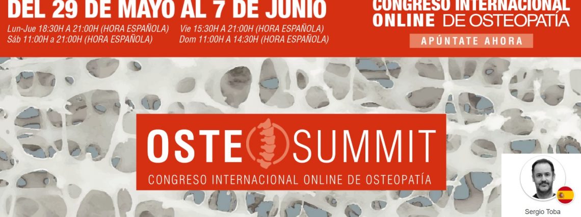 Sergio Toba será ponente en el Congreso Internacional Online de Fisioterapia OSTEOSUMMIT.